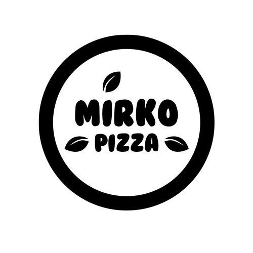 Mirko Pizza Logo Concept Circular Standard