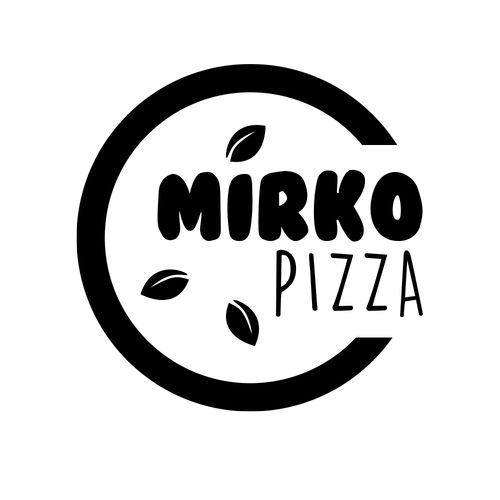 Mirko Pizza Logo Concept Circular Translated