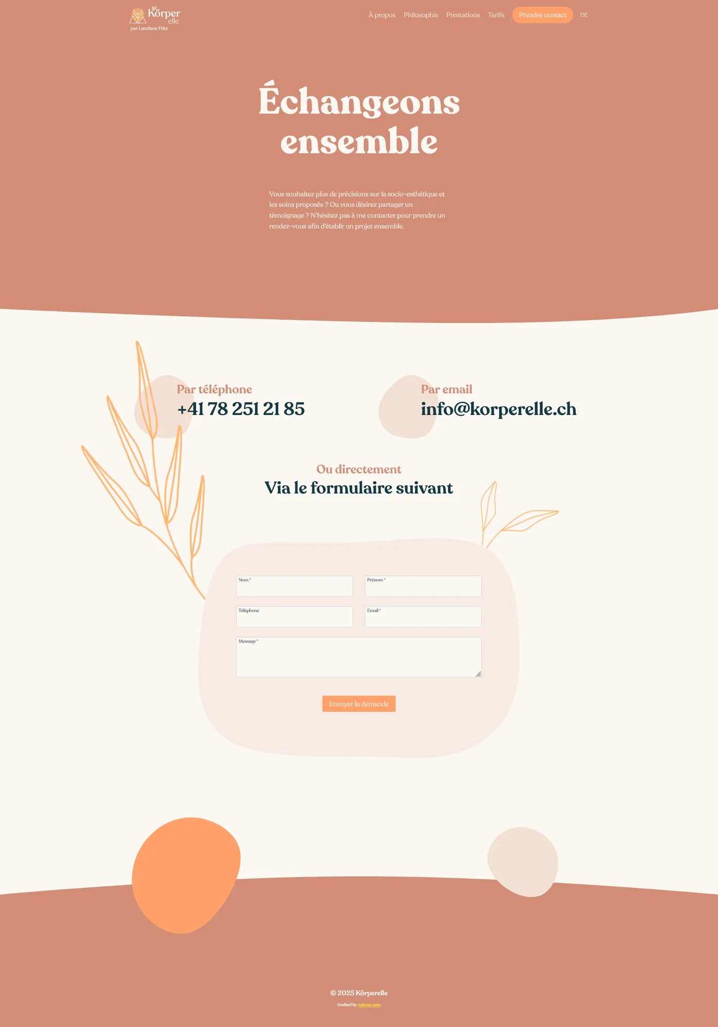 screenshot 2025 02 10 at 14 55 00 contact körperelle web